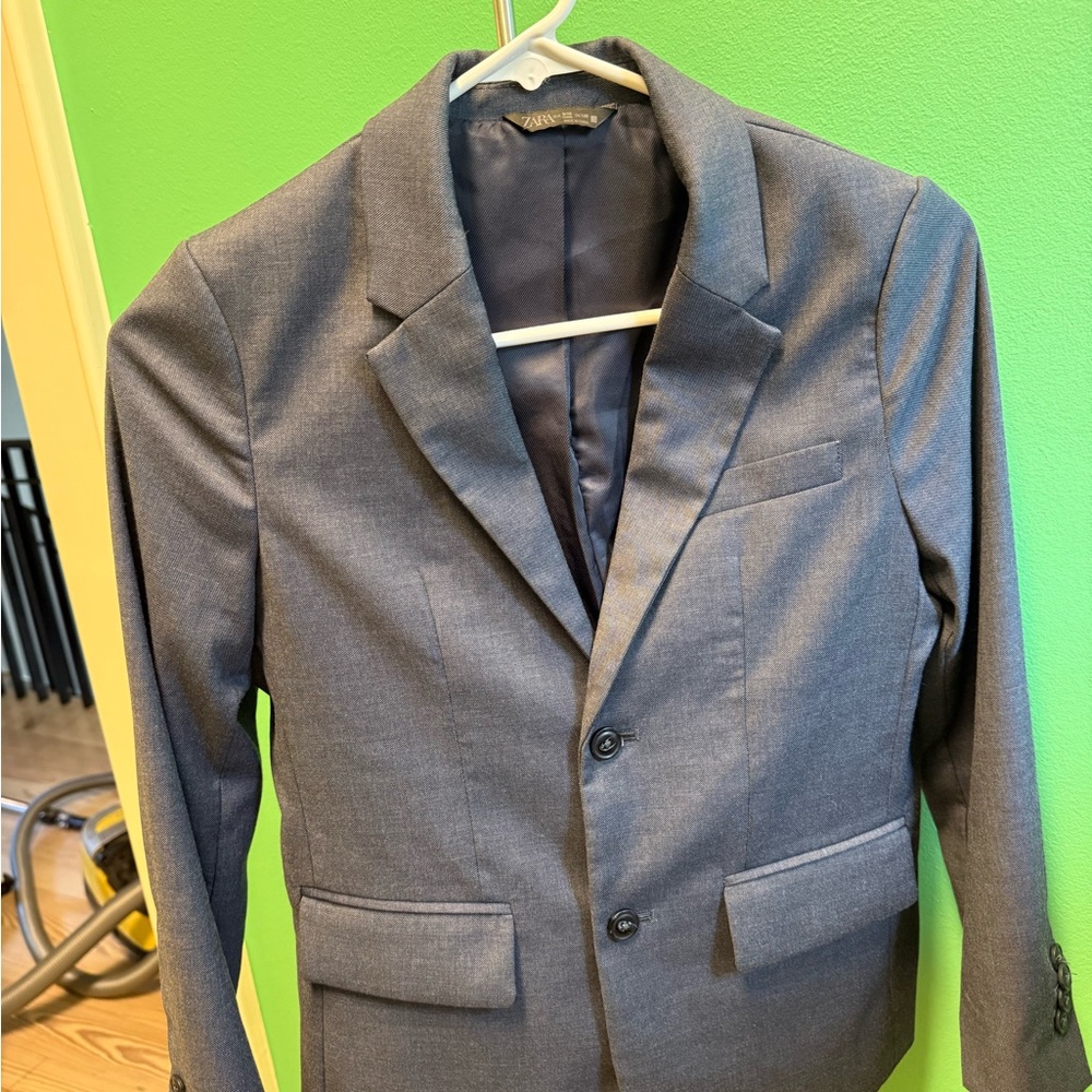 Zara Navy/Grey Suit
